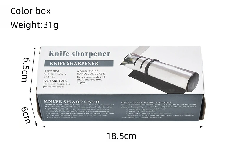 Durable Multi-Function Manual Knife Sharpener Home Kitchen Accessory Tool Metal Type