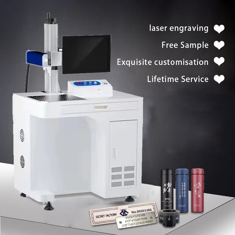 JIHUI 5W/3W Fiber Laser Marking Machine High Quality Split Portable Fiber Laser Coding Machine