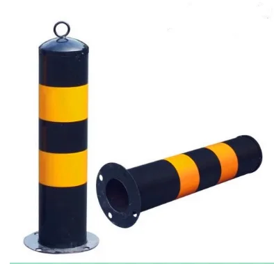 55cm yellow signs steel pipe traffic road fixed safety bollard