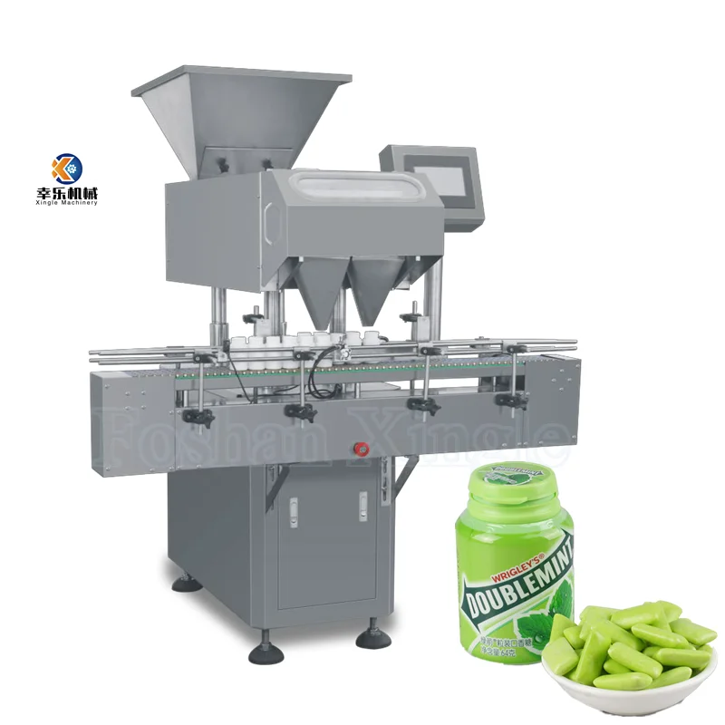Candy chewing gum counting packaging machine product counting bottling machine automatic electronic counting machine