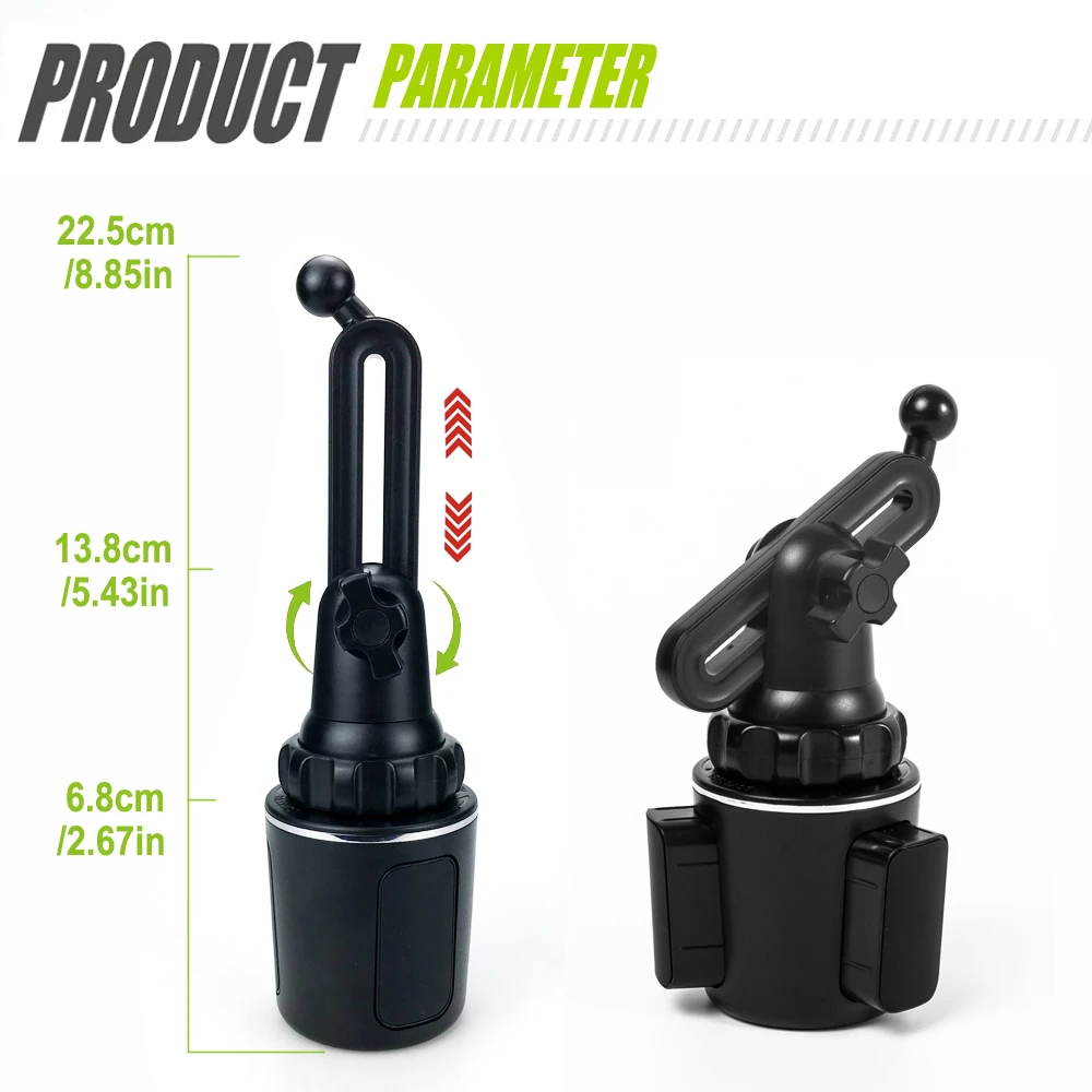 Universal Extendable Arm Flexible 360 Adjustable Phone Holder For Car 360 Degree Rotatable Universal Cellphone Holder Car Holder