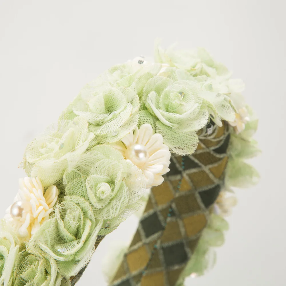 Europe and America Floral Bridal Pearl Flower headband Party Hair Bands Hairband Lady Hair Accessories