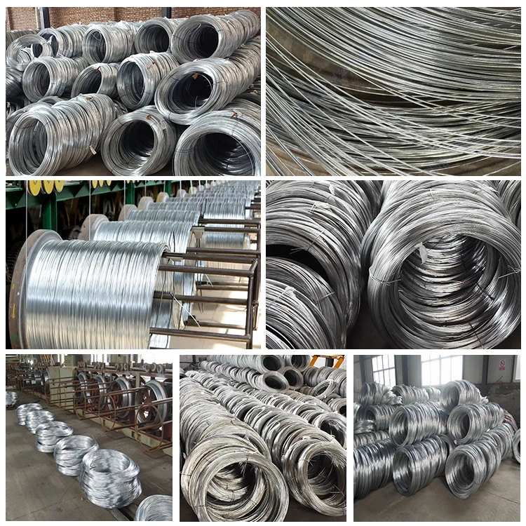 factory price 2.5mm customized gi wire Gauge 13 raw material galvanized iron wire for making nails
