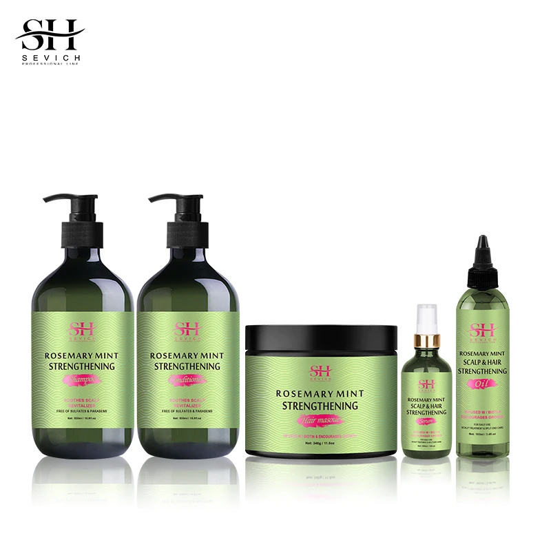 Rosemary Hair Fast Growth Essential Oil Mint Scalp Hair Strengthening Care Set Organic Rosemary Oil Hair Growth