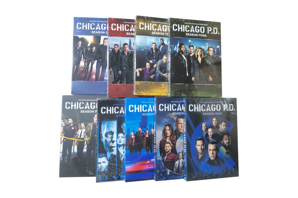 Chicago P.D. Season 1-9 Boxset DVD 49 Discs Factory Wholesale DVD Movies TV Series Cartoon Region 1/Region 2 DVD Free Shipping