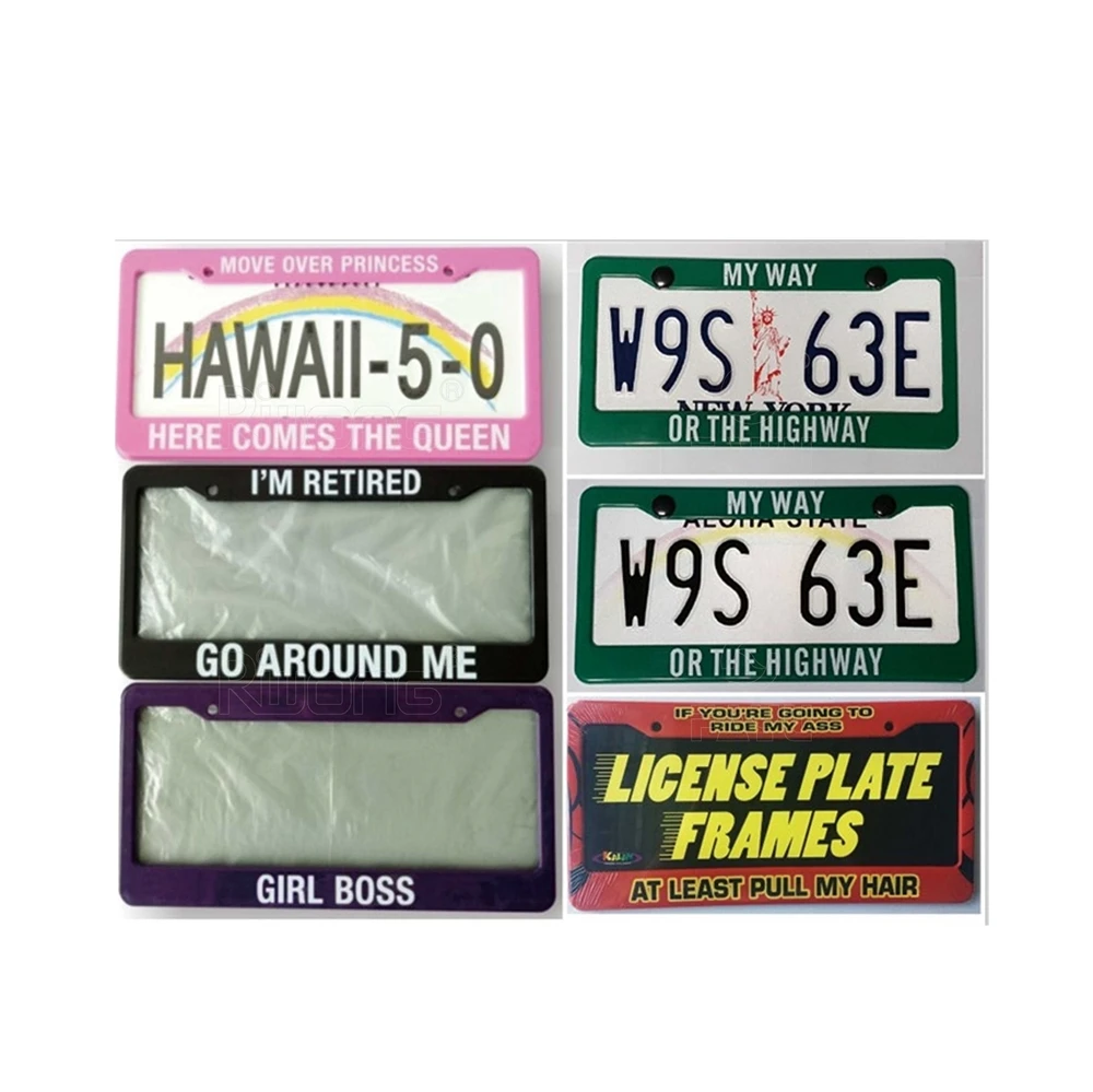 
Custom Design ABS Material Number Plate Holder 