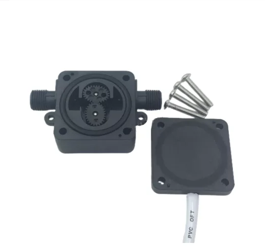 G1/4 Oval Gear Flow Meter High Precision Oil Flow Sensor Special Use In Cooking Machine Hall Flowmeter Fuel liqud Flow Indicator