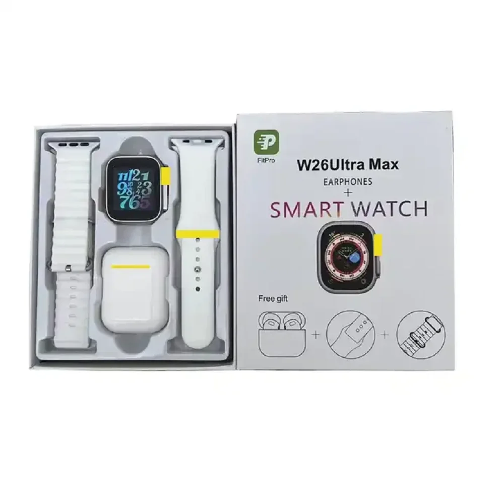 W26 ultra max smart watch Series 8 1.44 Inch Screen Rotating Dual Buttons smart watch