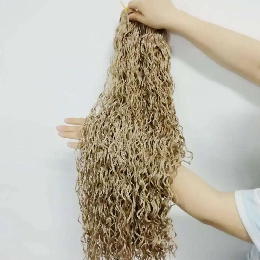 Synthetic Micro Wave Zizi Braids Curly Synthetic Braiding Hair Synthetic Hair For Braiding
