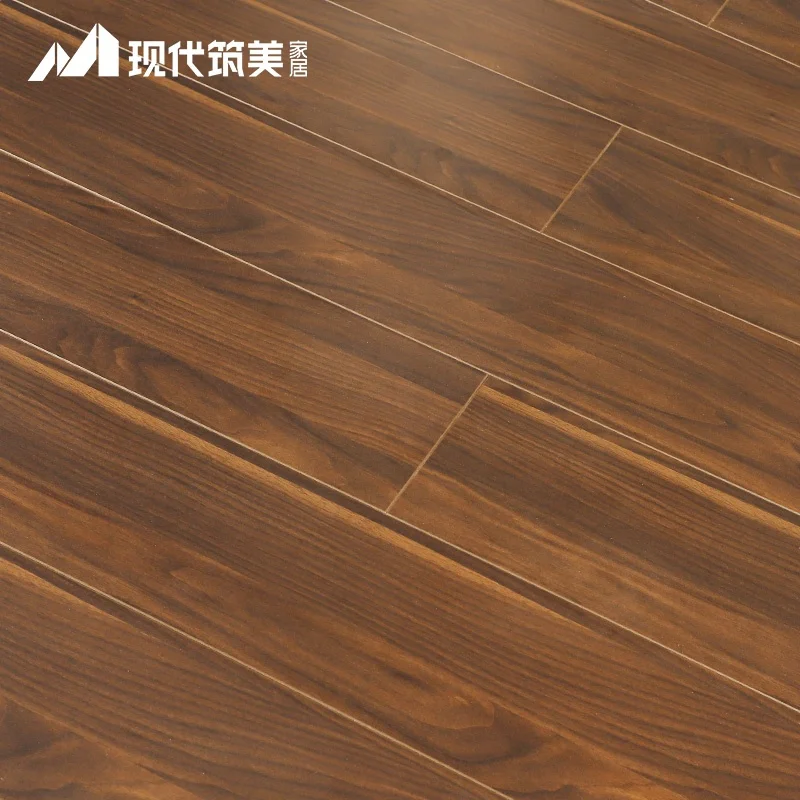 American walnut easy lock indoor waterproof 12mm HDF wooden laminate flooring for children bedroom