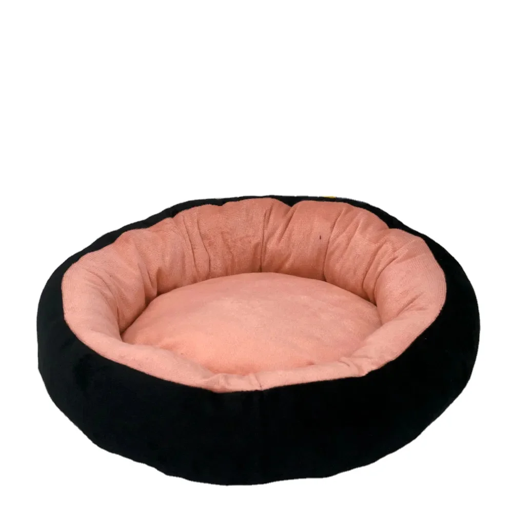 Luxury Washable Plush Soft Claming Donut Dog Bed Extra large Dog Sofa Cat Round Pet Beds