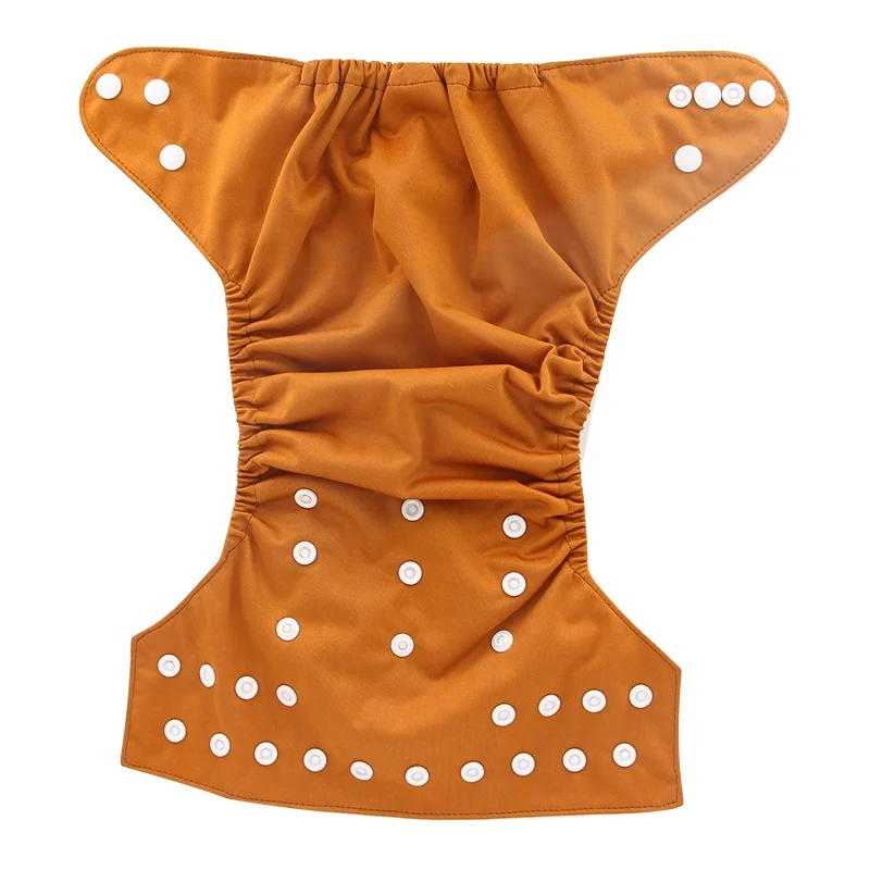 Ohbabyka Solid PUL Baby Cloth Diapers Reusable Washable Nappy Wholesale Prefold Cloth Diapers