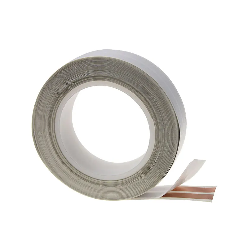HXFL03822 White 32Meters flat flexible cables Wire 1 roll 2 Conductor 13 AWG Super slim Flat Adhesive Speaker Wire cable
