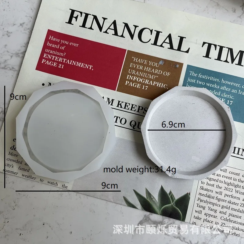 M3084 Concrete Planter Mold Pot Concrete Mold Storage Box Moulds With Base Epoxy Resin for Silicone Mold