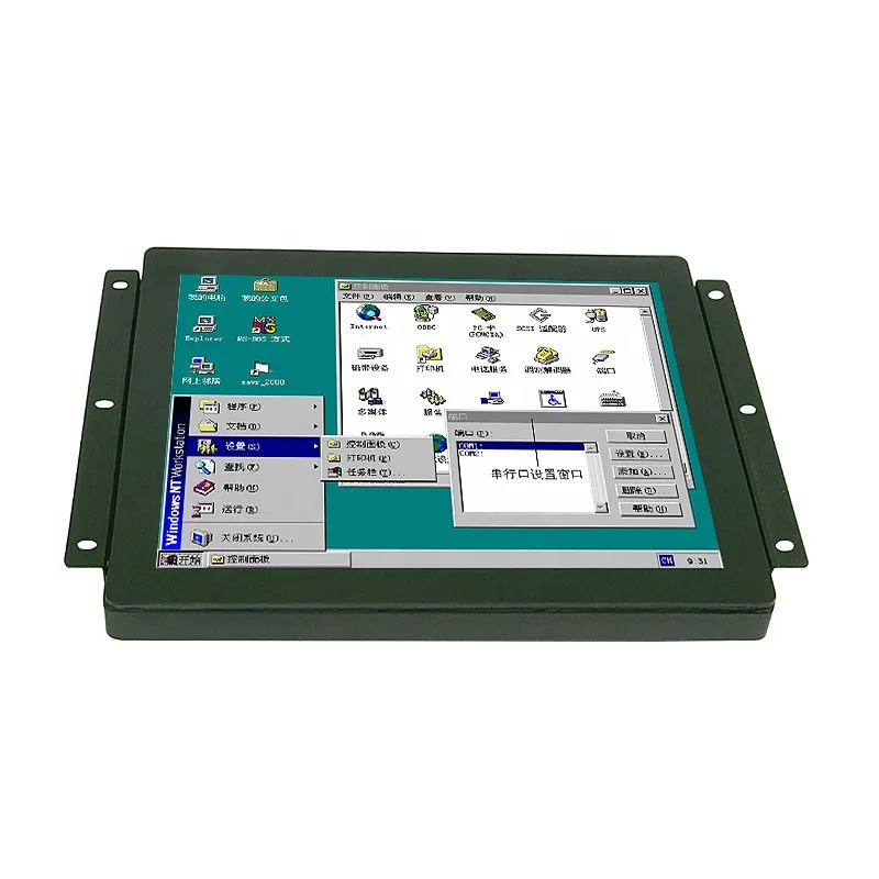Factory supplied open frame 10.4 inch industrial LCD monitor embedded ATM 10.4 inch wall mounted touch screen monitor