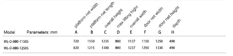 DN-880S Hydraulic Dual Arm Wheelchair Lift for Van and Minibus
