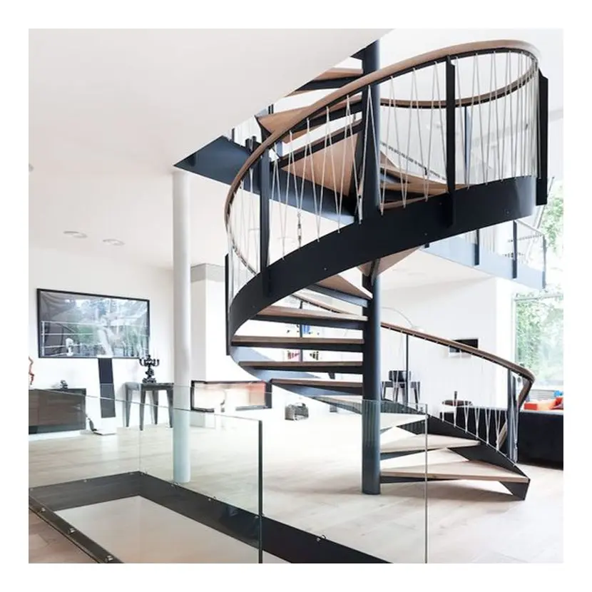 New Zealand design cast iron spiral stair wrought iron spiral staircase for sale