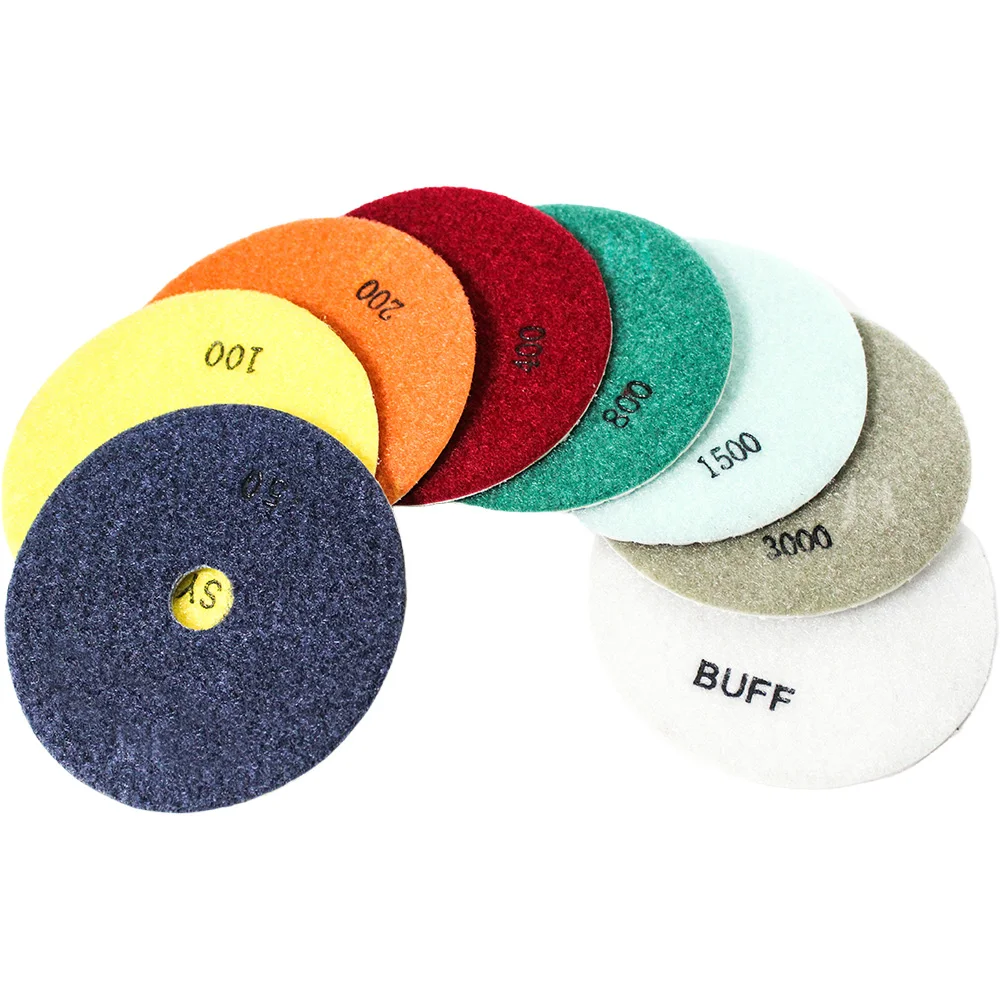 Customizable Diamond Dry Flexible Floor Hand Polishing Pad 1-Year Warranty for Granite Sanding