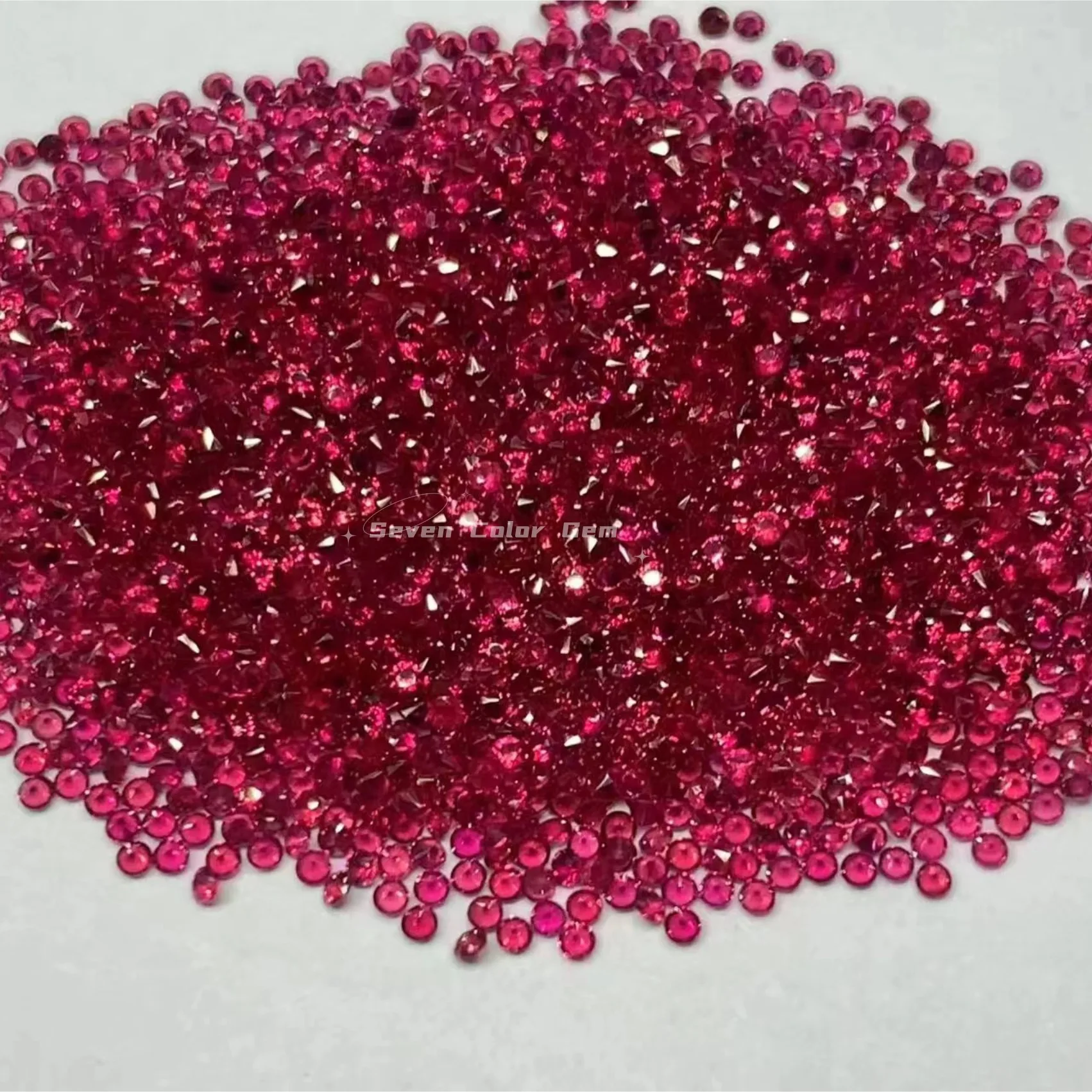 0.8-1.4mm Ruby Gemstone Blood Red Ruby Red Rose, Round Shape High quality stone ruby , Luxurious gems, price per carat.