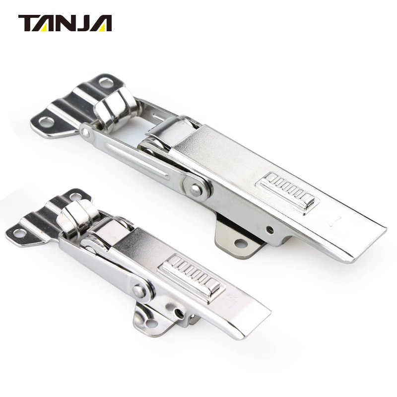 Different size Stainless Steel Adjustable Safety Toggle Latch Buckle With Side Holes Self Lock Draw Latch For Medical Equipment