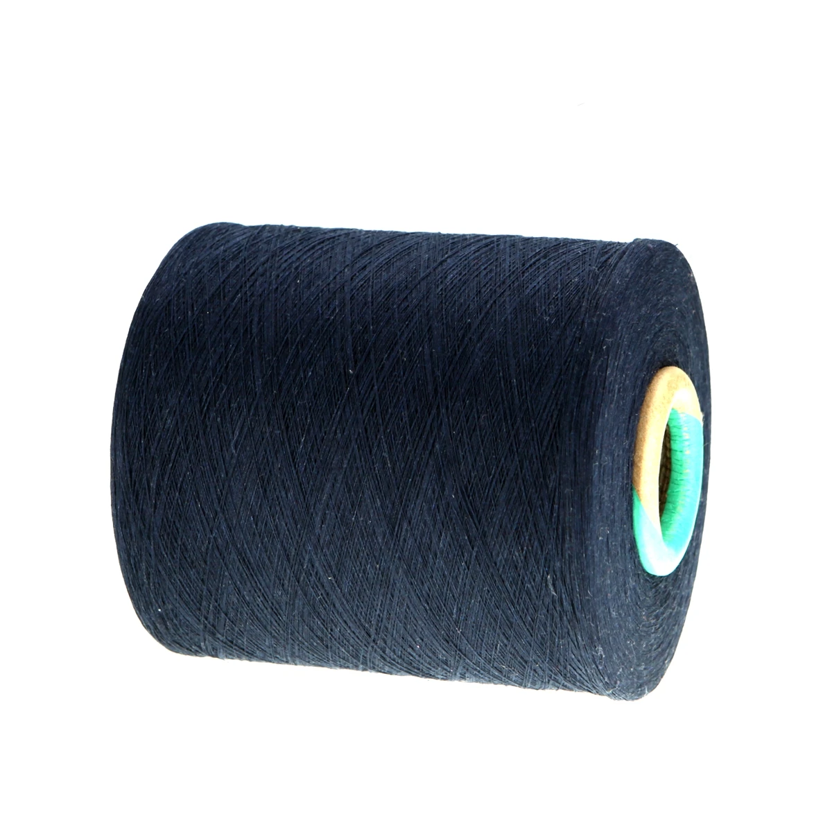 Dark Blue RG Open End Yarn Free Samples Recycled Cotton Polyester Blended Yarn for Producing Gloves