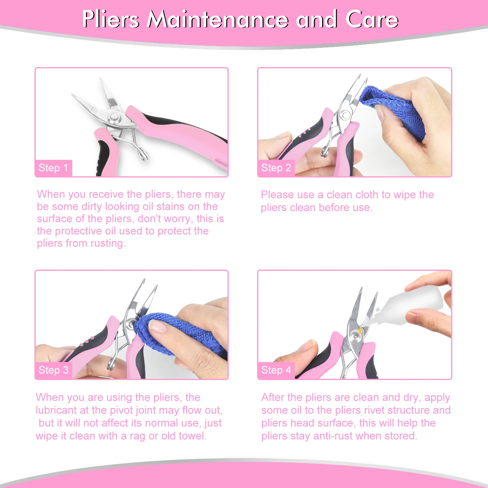 8-Piece Mini Jewelry Pliers Set Cutter Chain Round Bent Nose Beading Making Repair Tool Kit For DIY Jewelry Tool Mini Pliers