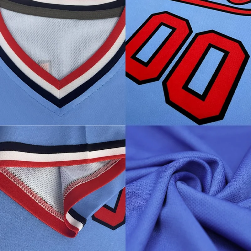 Unisex Customized baseball shirts Printed Embroidered baseball full button jersey custom Technics Logo York Baseball Jersey