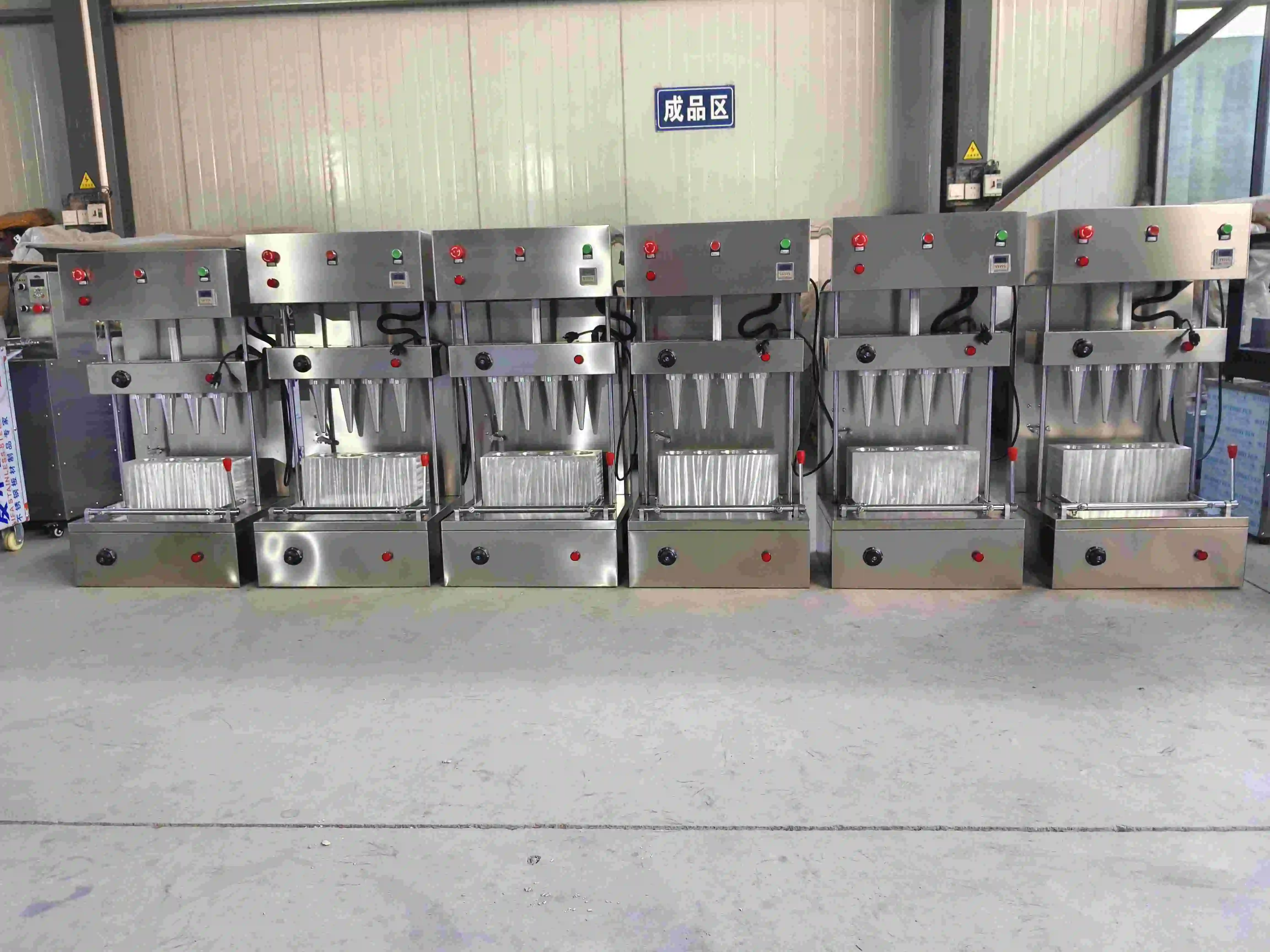 Electric pizza cone maker machine Rotary Pizza Cone Oven Pizza Cone Warmer Showcase With Production Line