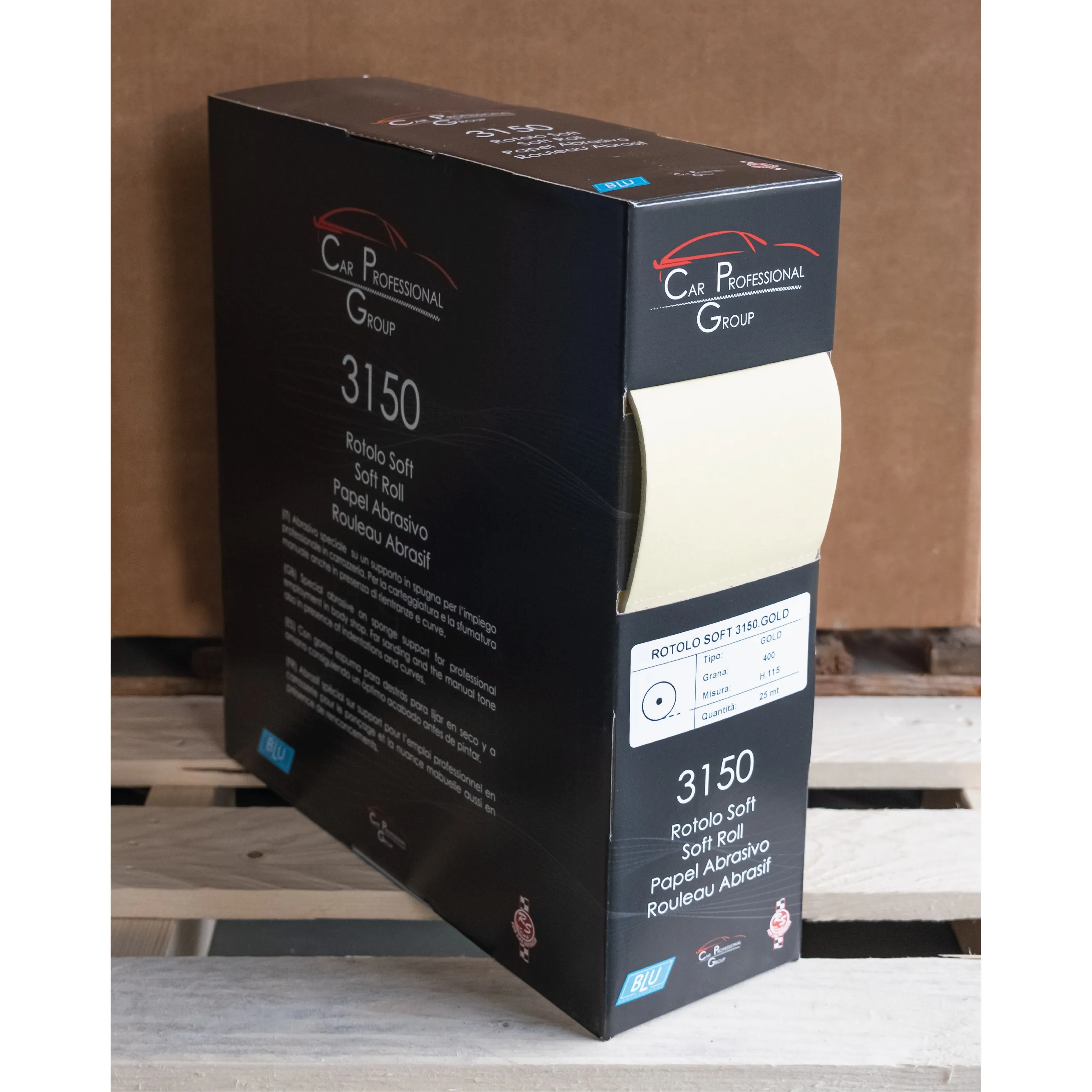 italian brand high quality Abrasive Paper Sheet Sanding Paper Disc Soft Gold Roll Sponge Support Manual Sanding precut