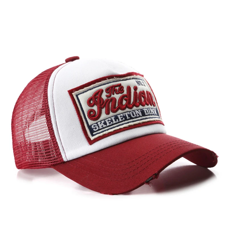 Trucker Hat Summer Mesh Cap with Adjustable Snapback Strap