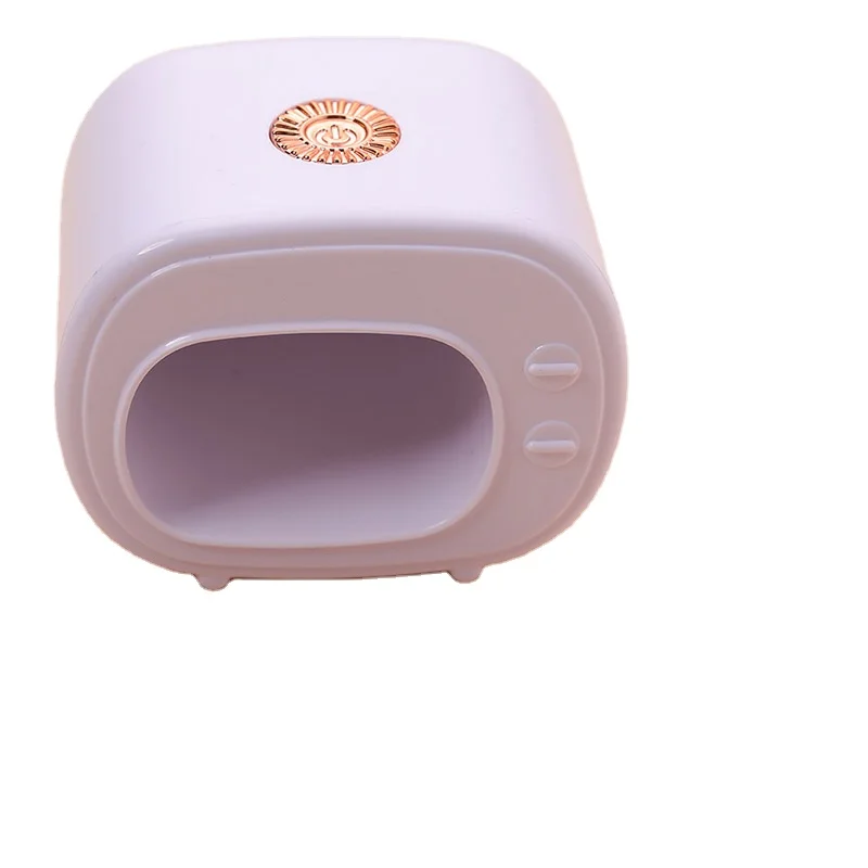 Wholesale New Arrival 4 LEDs 12W portable UV led lamp gel polish mini TV nail lamp