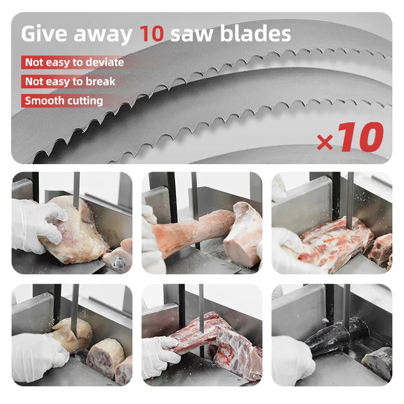 farm use meat cutting saw and bone  meat fish band saw  machine meat and bone cutting machine