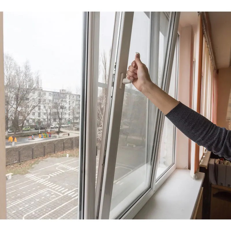 Aluminium Frame Double Glazed Hurricane Soundproof  Low E Glass Windows