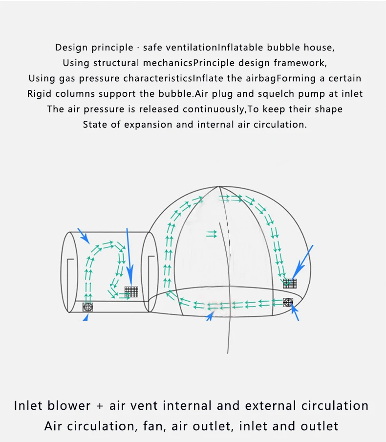 Wedding Transparent  Bubble Inflatable House Outdoor  Tent