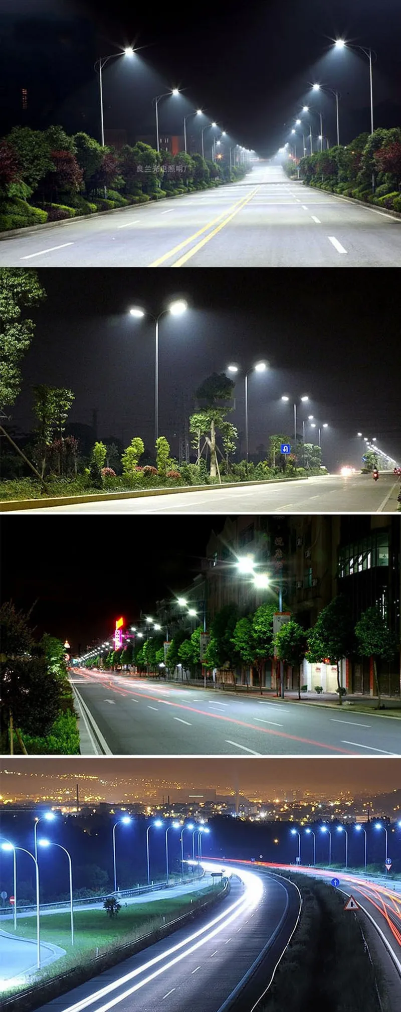 Solar Street Light With Pole Galvanized High Power Led 30w 50w 100w 150w  All In One Lamp