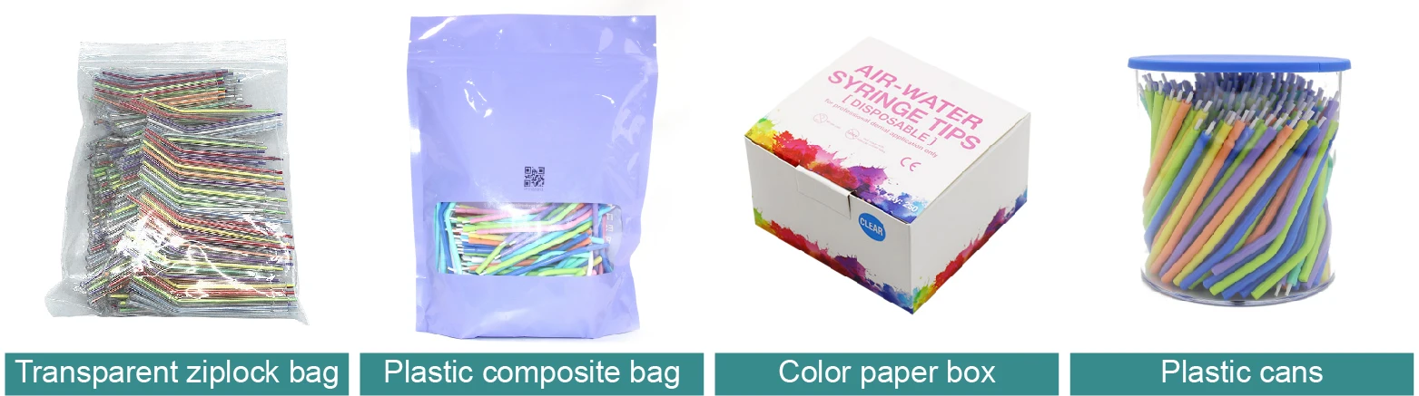 Factory Dental Material Plastic Air Water 3-way Syringe Tips