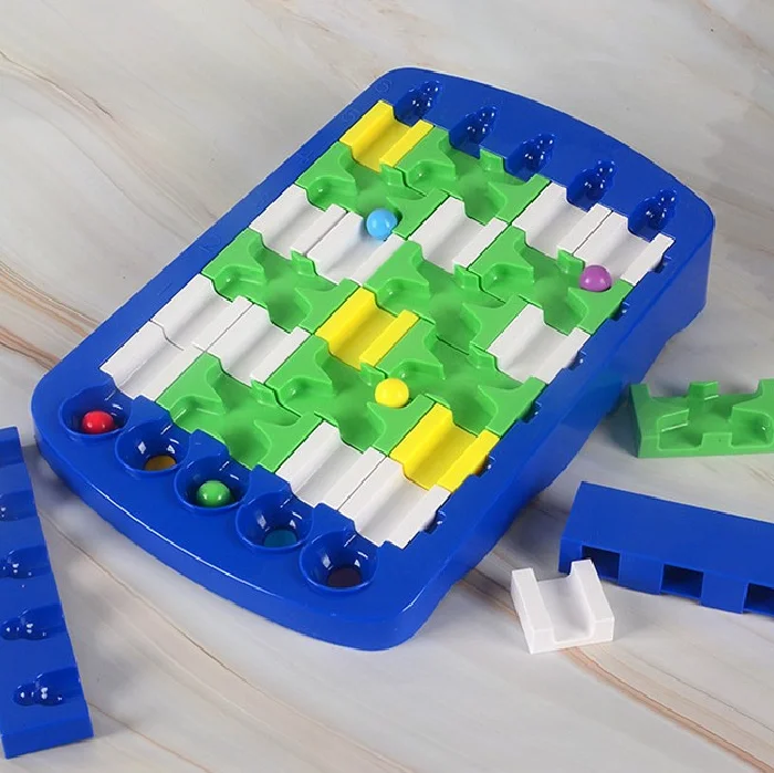 Kids logic maze puzzle finding route DIY puzzle desktop toys board game educational toys