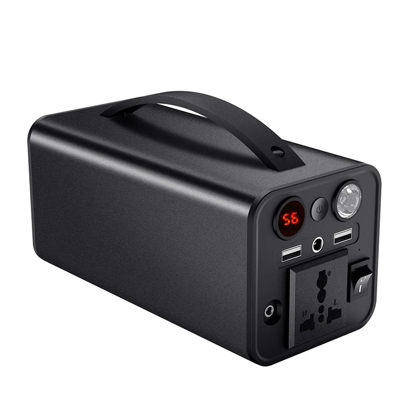 180W Outdoor Solar Generator Lifepo4 Backup Battery Portable Power Station with Car Jump Stater