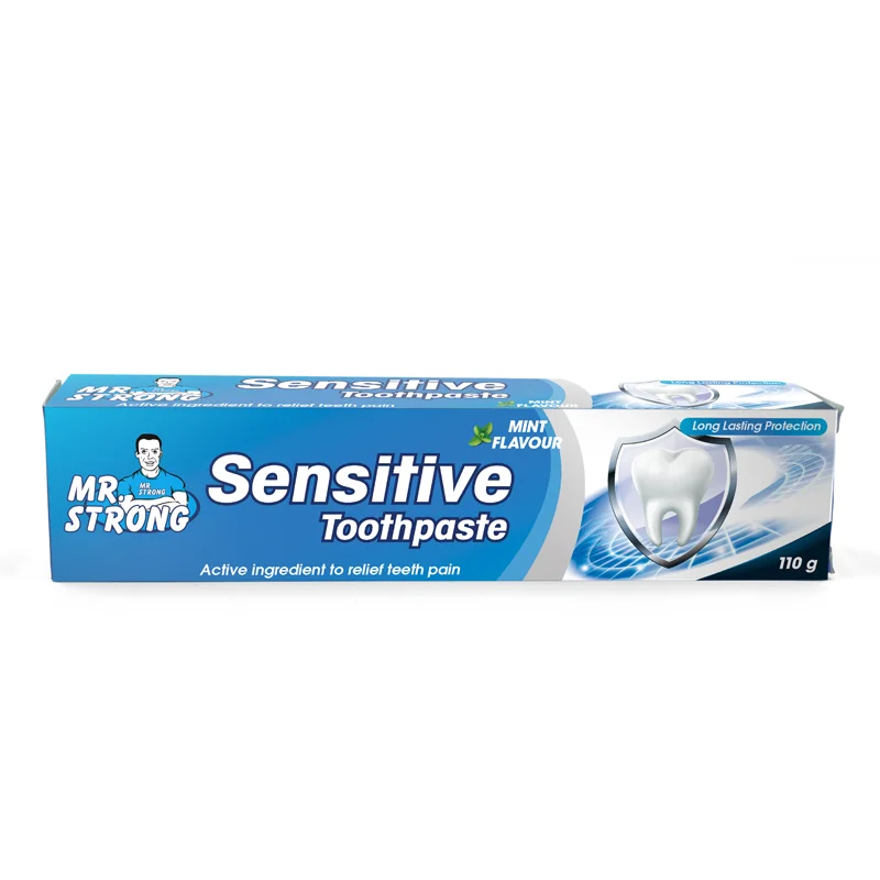 Hot selling  toothpaste for sensitive teeth nature formula fluoride free for adult sensitivity use