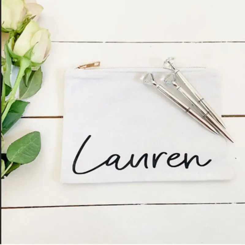 Reusable Custom Logo Zipper Nylon Oxford Tools Bag With Key Chain