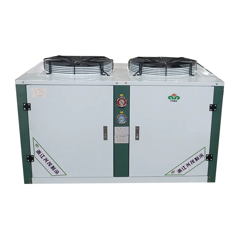 Cold Storage Room Refrigeration Equipment V Type Air Cooled Condenser Unit Stand