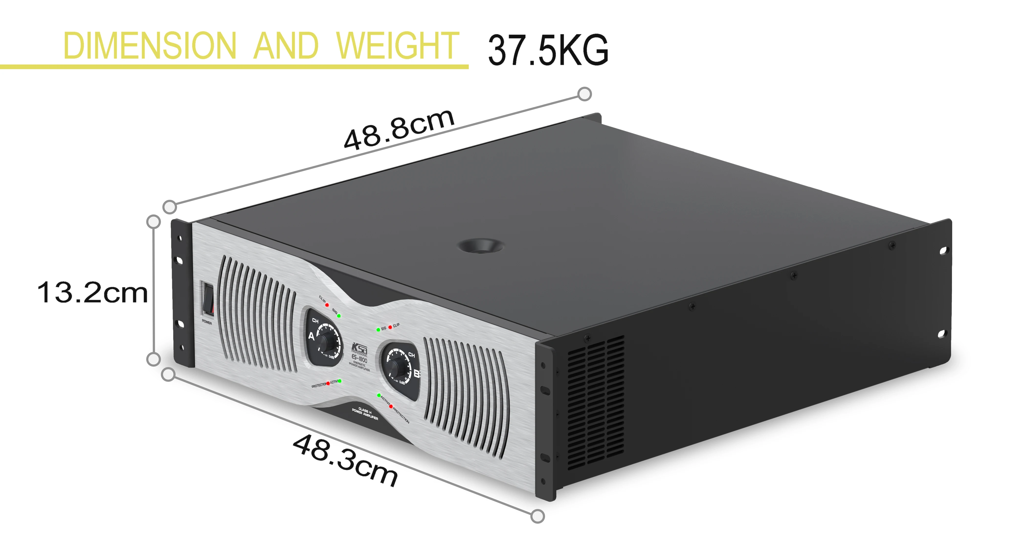 1800w 1500w 1350w OEM 2 Channel Best Power Concert Audio Professional Amplifier for Dj