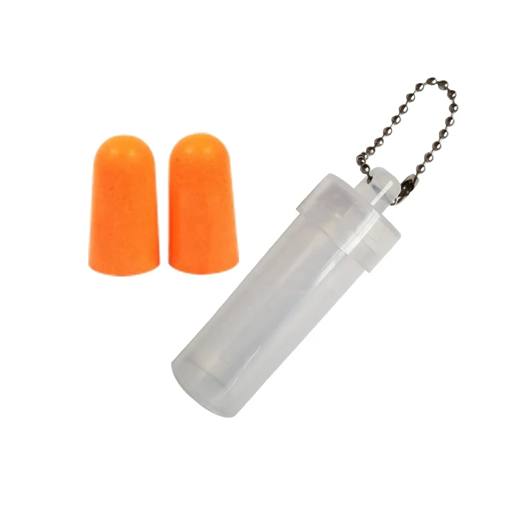 P8-3 Safety Silicone  Audition Swimming Earplugs Soundproof Shooting Ear Plugs Plastic case Clip Box