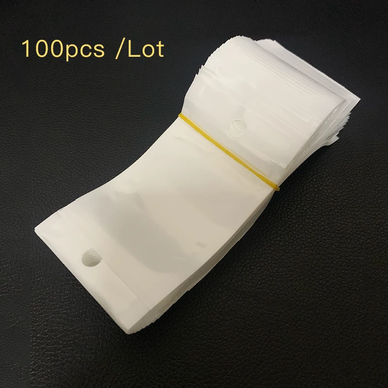 Small White Clear Self Seal Zipper Plastic Retail Packaging Pack Zip Lock Bag Plastic Poly Package Bag