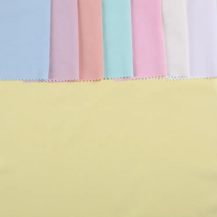 Summer solid color new quick-drying four way stretch T/R solid high quality custom fabric tshirt