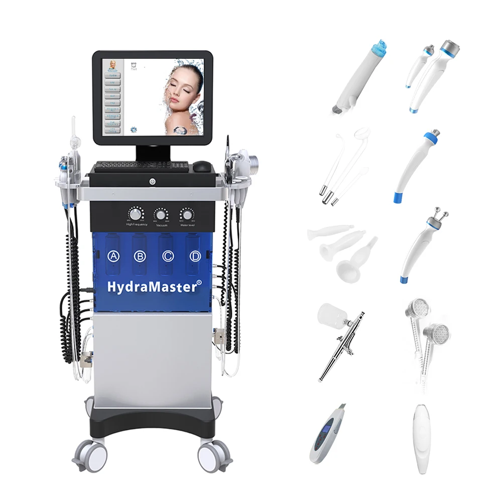 13 in 1 hydro dermabrasion facial Diamond Microdermabrasion hydra dermabrasion aqua peeling spa beauty machine 15inch