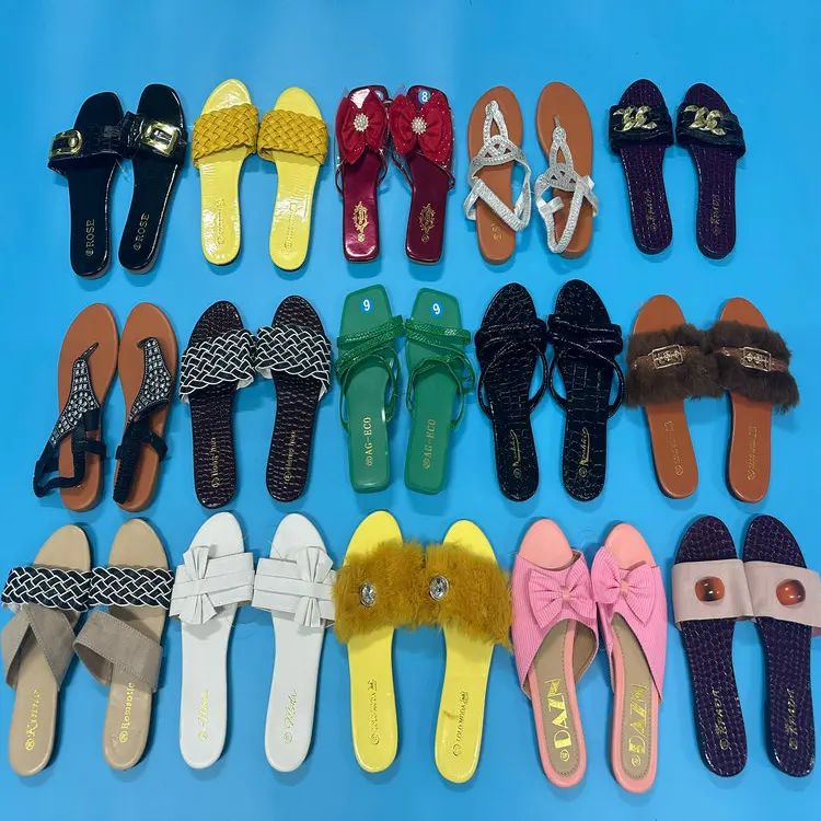 1.15 Dollars Model SJX034 Size 35-41 Africa Markets Fast Ship Cute Model Shower Slippers Latest Sandals For Women And Ladies