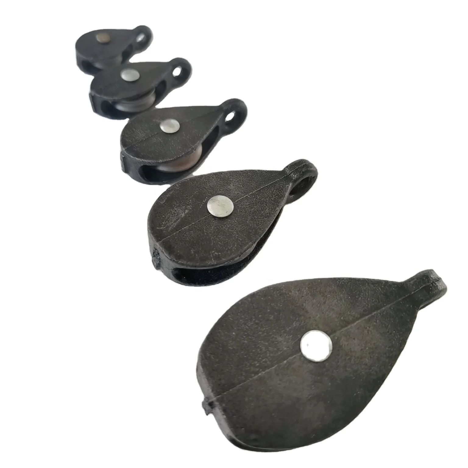 Black Cast Iron Single Lifting Pulley Block
