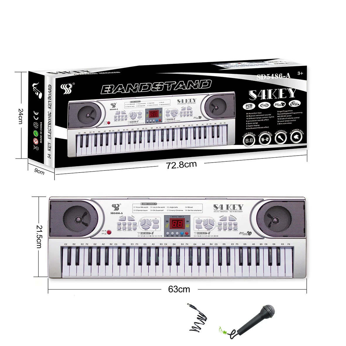 Wholesale popular 54 key klavesy keyboard piano keyboard lernen kinder