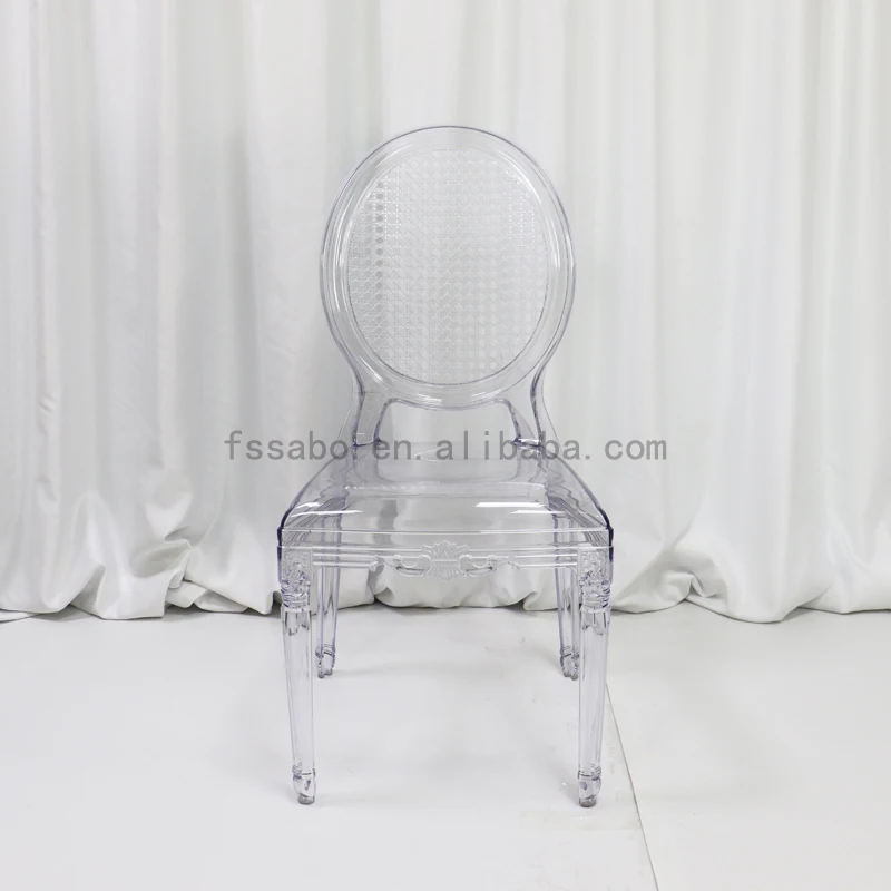 Wholesale high quality modern clear crystal transparent acrylic chairs for party wedding room and events